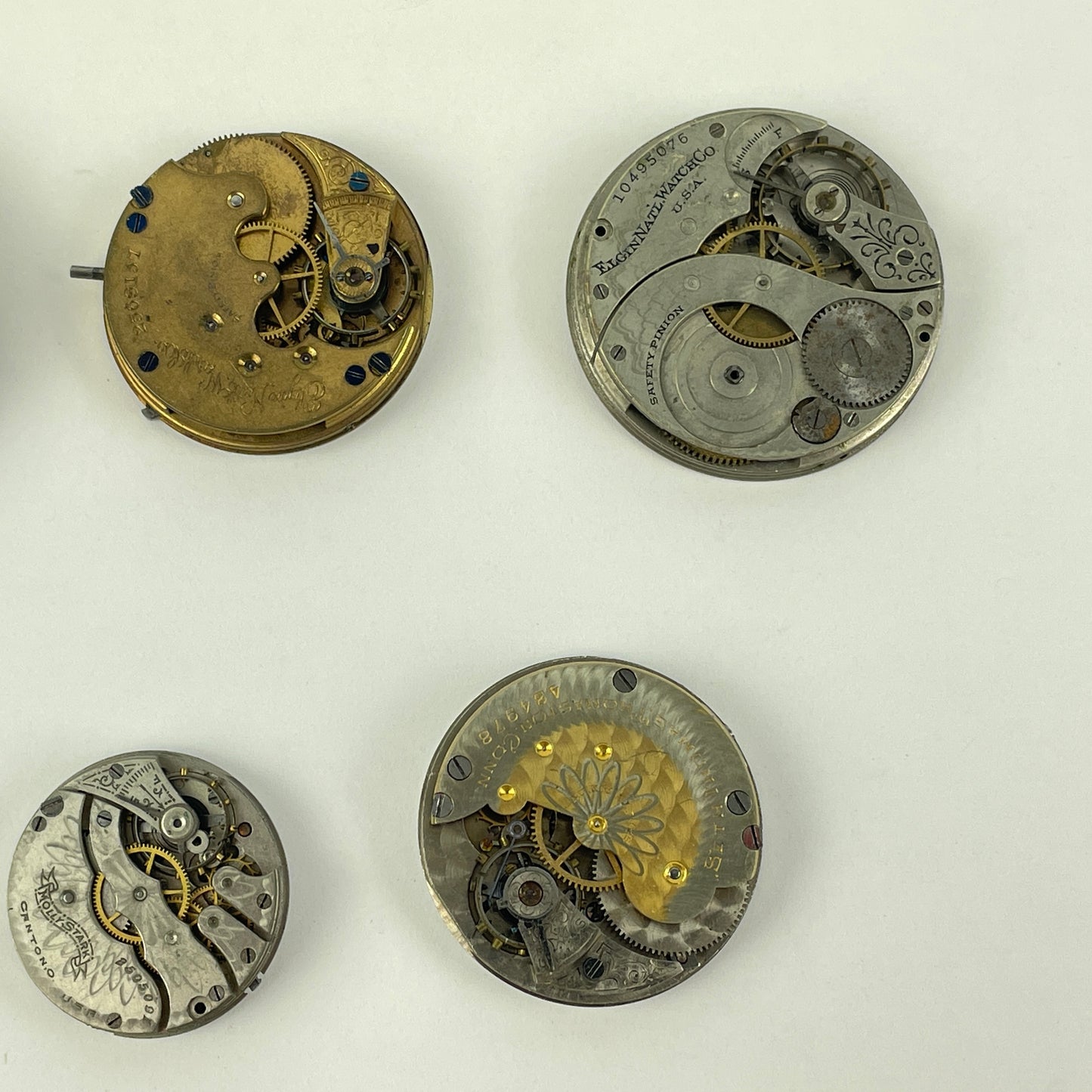 Jan Lot 137- Elgin, Seth Thomas & Other American Pocket Watch Movements