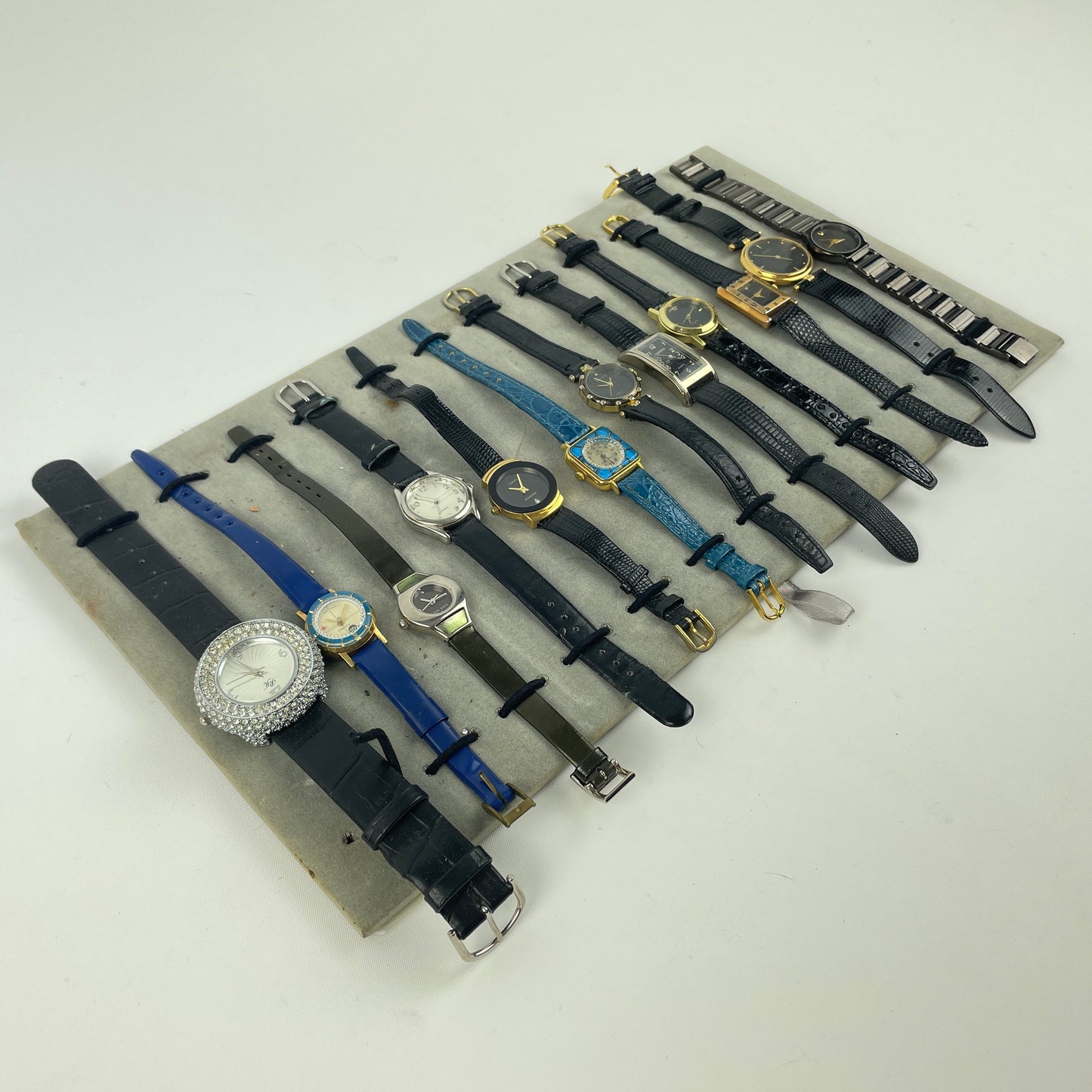 Jan Lot 142- Watchmaker’s Tray of Quartz Wristwatches