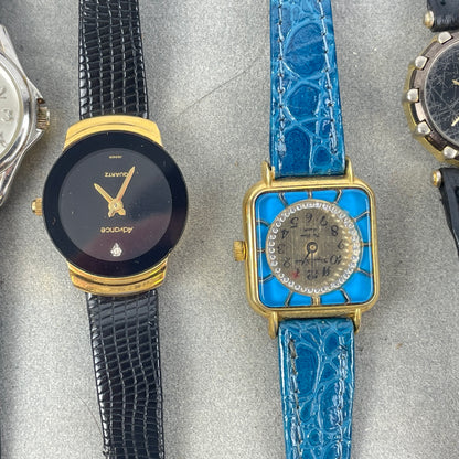 Jan Lot 142- Watchmaker’s Tray of Quartz Wristwatches