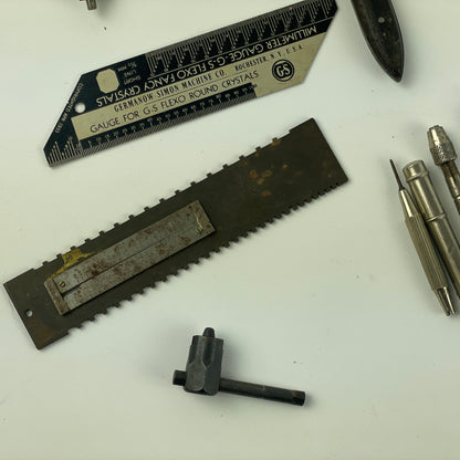 Lot 47-  Watchmaker's Vintage Benchtop Tools