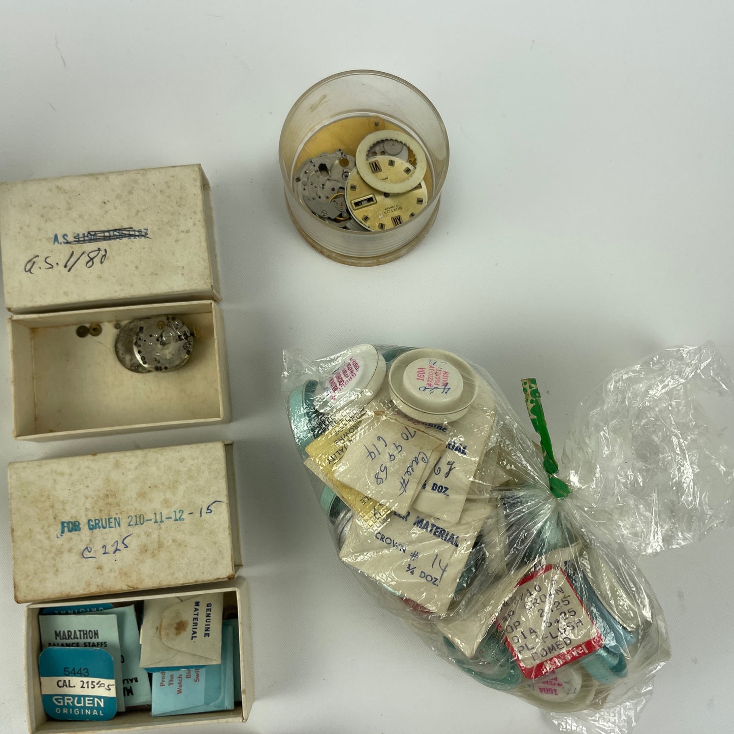 Lot 62- Swiss Mechanical Parts Assortment