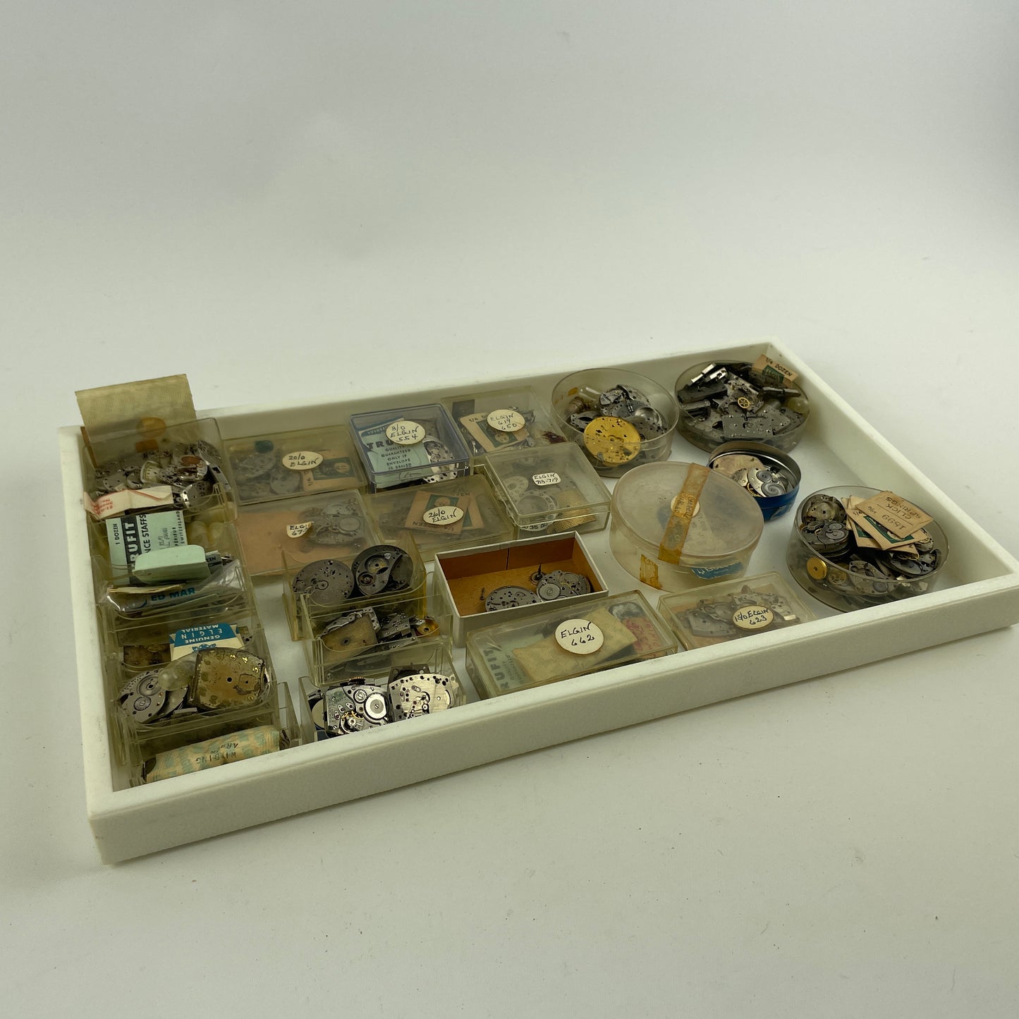 Lot 73- Elgin Mechanical Watch Tray Lot