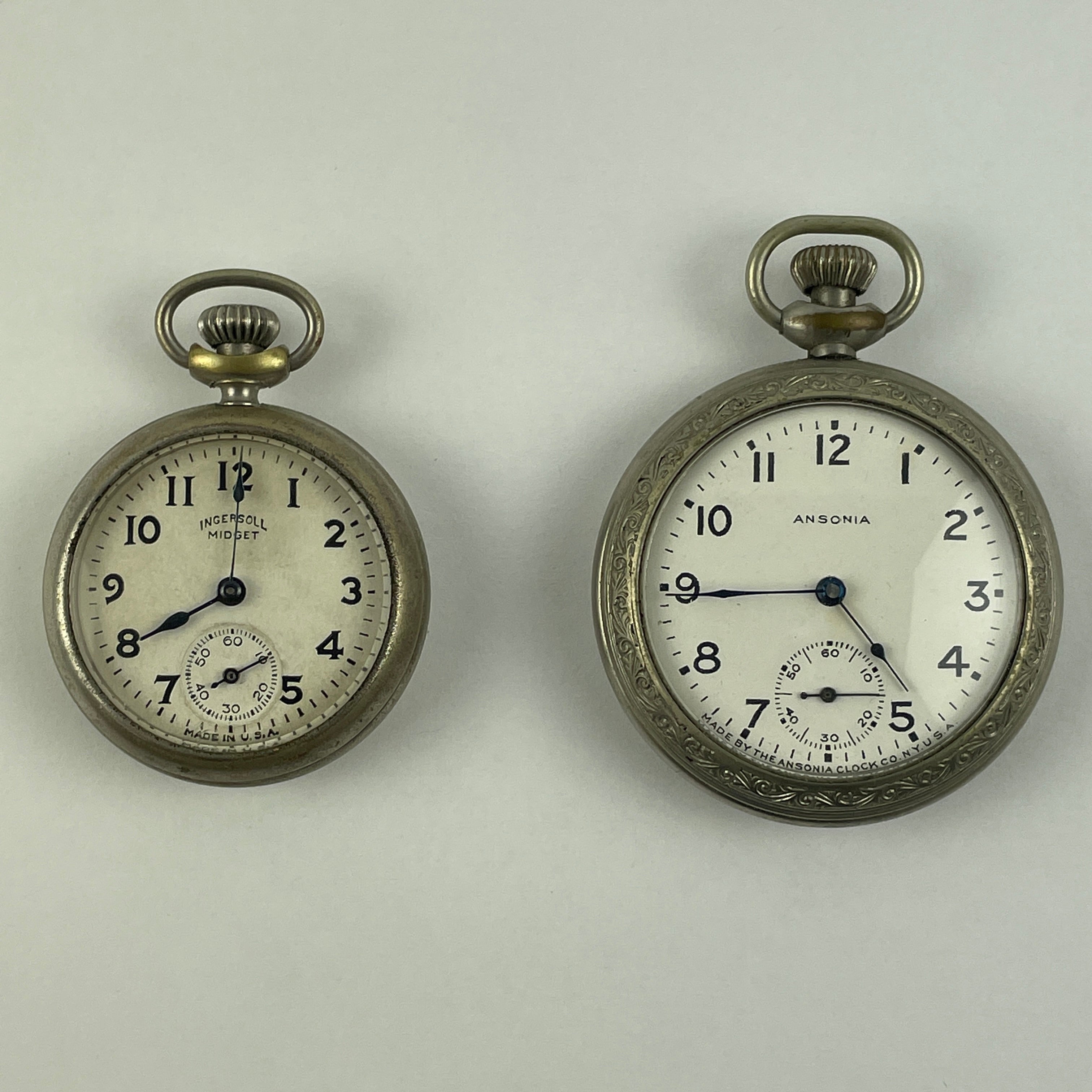 Lot 12- Ansonia & Ingersoll Pocket Watches – watchpartsrus
