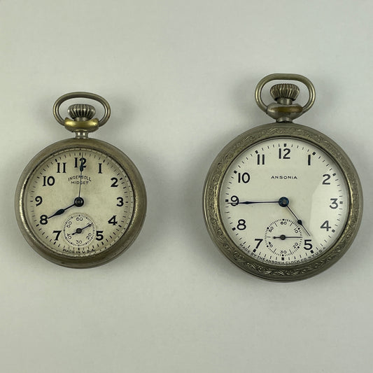 Lot 12-  Ansonia & Ingersoll Pocket Watches