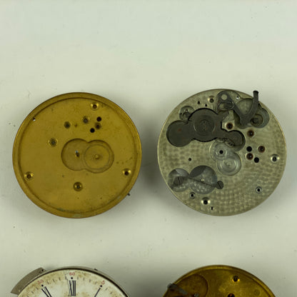 Lot 42- Hampden Assortment of Six 18 Size Pocket Watch Movements