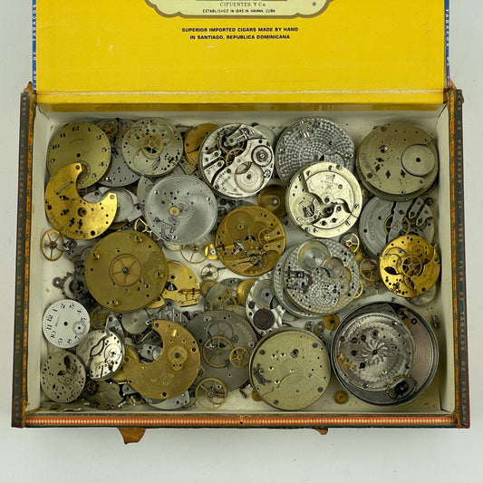 Lot 123- Hampden Pocket Watch Movement Parts