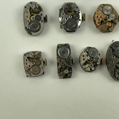 Lot 125- Swiss & American Ladies' Vintage Mechanical Wristwatch Movements