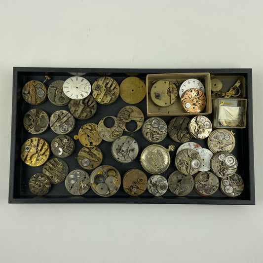 Lot 88- Swiss Pocket Watch Parts Movements