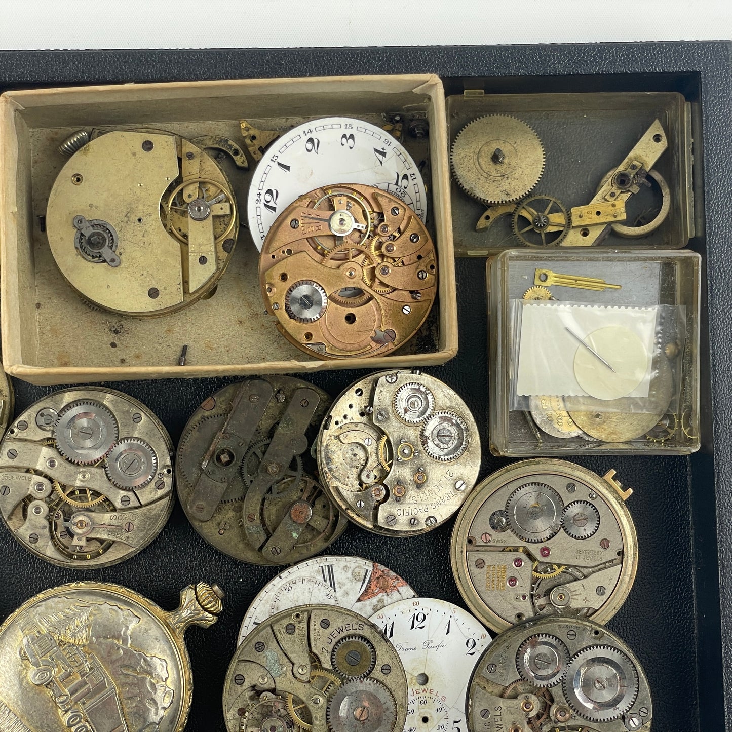 Lot 88- Swiss Pocket Watch Parts Movements