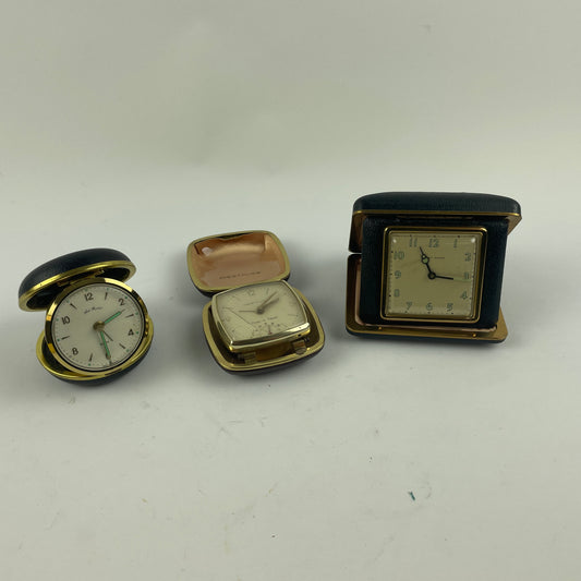 Lot 96- Travel Alarm Clocks, set of (3)