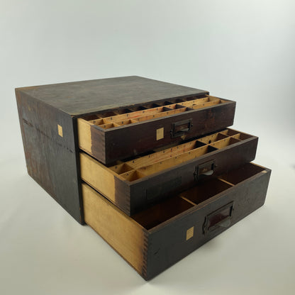 Lot 94- Vintage 3-Drawer Wooden Cabinet