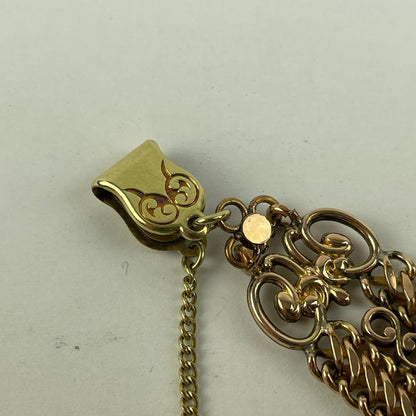 Feb Lot 34- Men’s YGF Vest or Pocket Watch Antique Victorian Chain