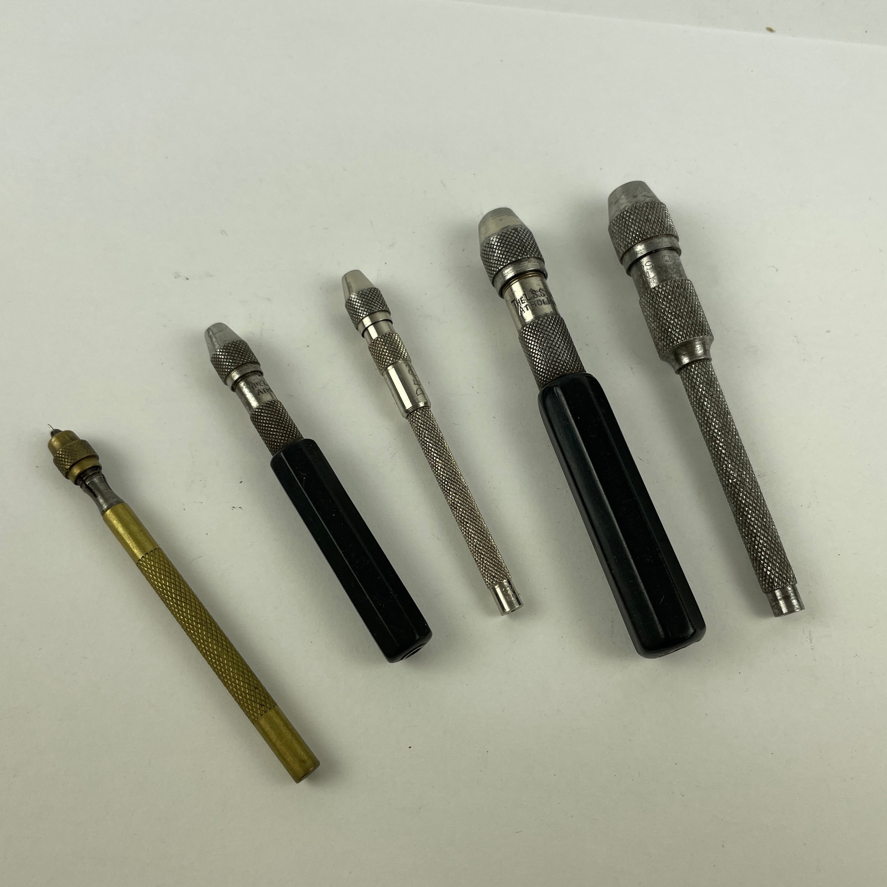 Watchmaker Pin Set Feb Lot 128- Watchmaker’s Set of Five (5) Pin Vises – watchpartsrus