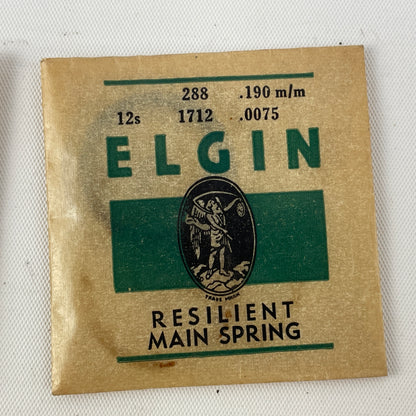 Feb Lot 43- Elgin 12 Size Pocket Watch Mainsprings