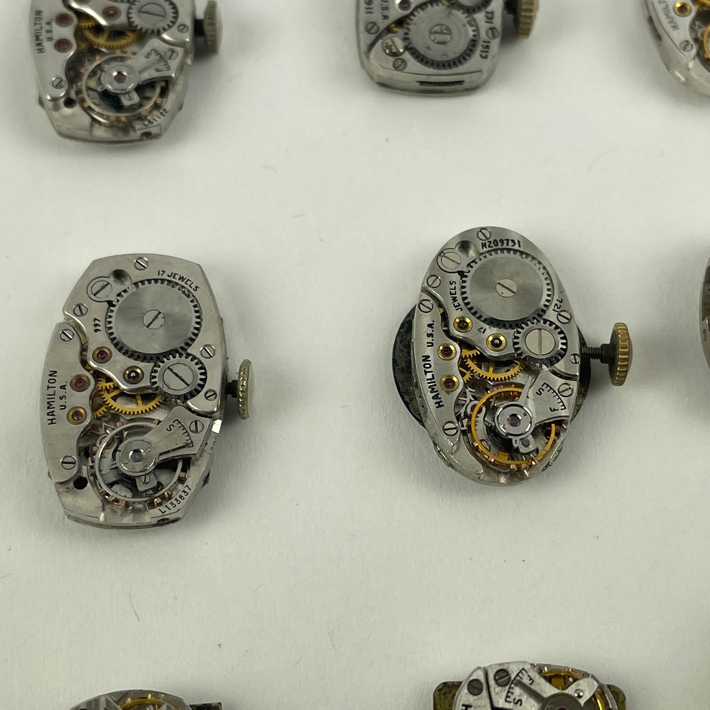 Feb Lot 100- Hamilton Ladies' Vintage Mechanical Wristwatch Movements