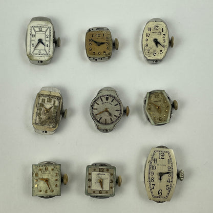 Feb Lot 100- Hamilton Ladies' Vintage Mechanical Wristwatch Movements