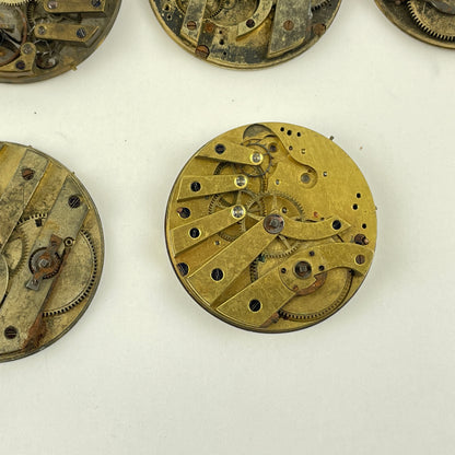 Feb Lot 118- Swiss "Bar" Style Pocket Watch Movements (15)