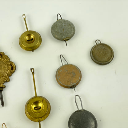 Feb Lot 121- Vintage Antique Clock Pendulum Bobs