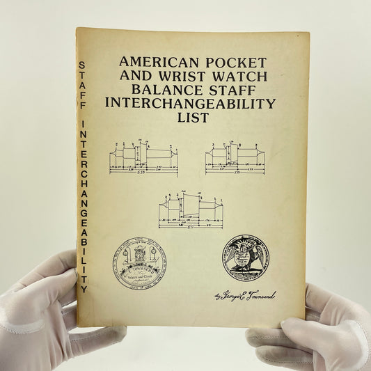 Feb Lot 130- American Pocket and Wristwatch Balance Staff Interchangeability List