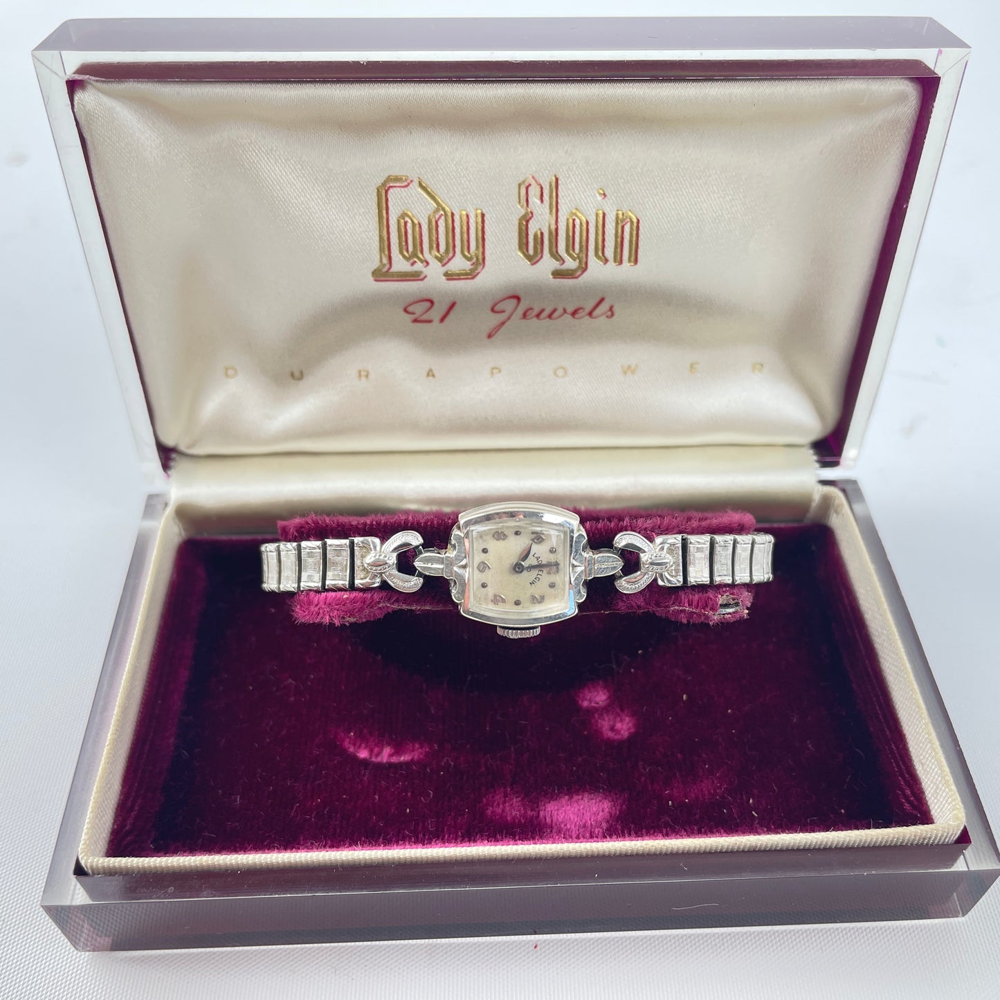 Lot 43- Lady Elgin Boxed Ladies Wristwatch