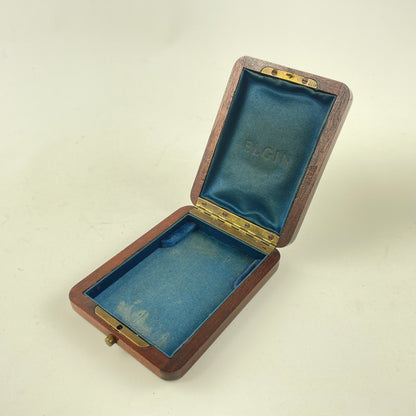 Lot 38- Vintage Elgin Wood Pocket Watch Box