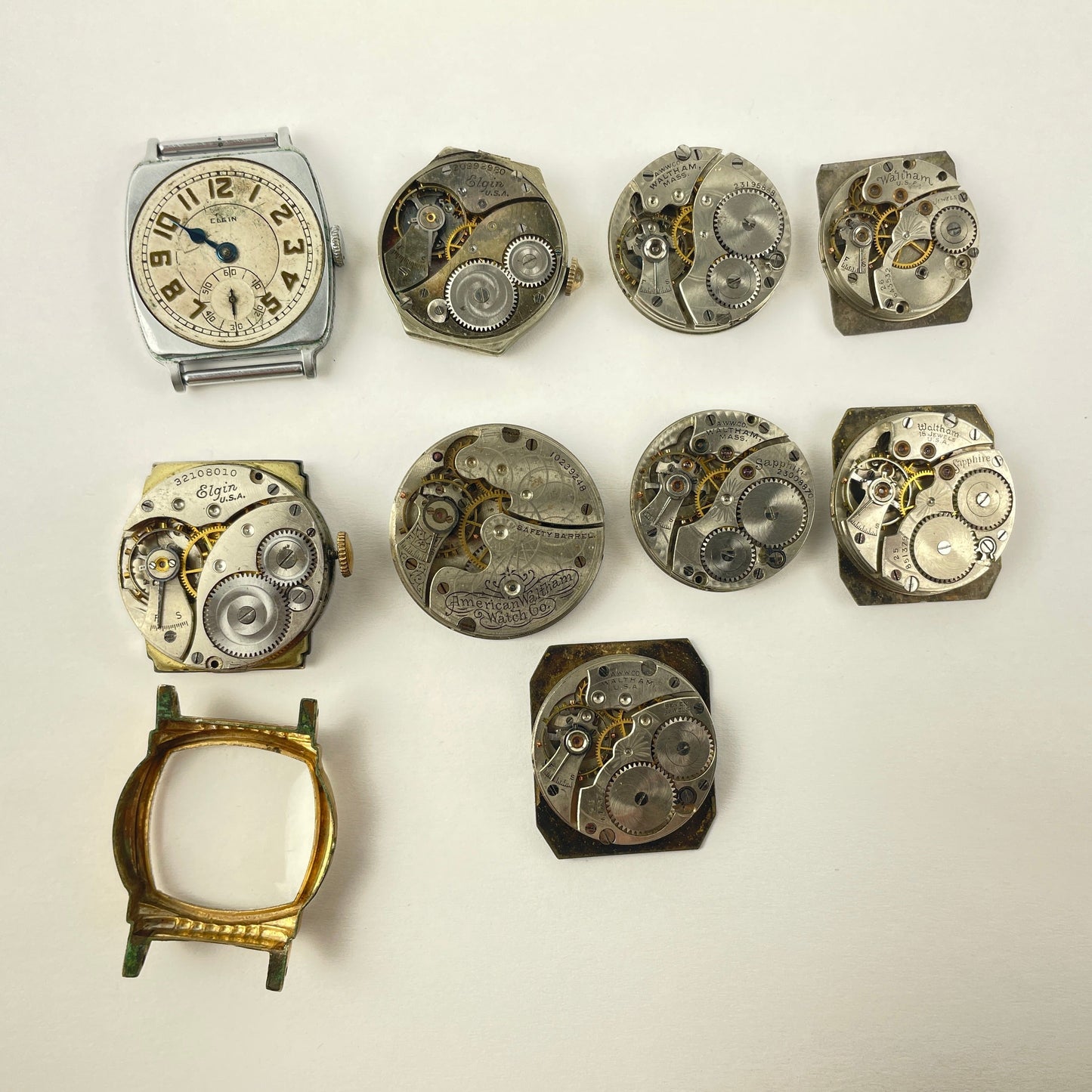 Lot 24- Waltham & Elgin Movement Assortment