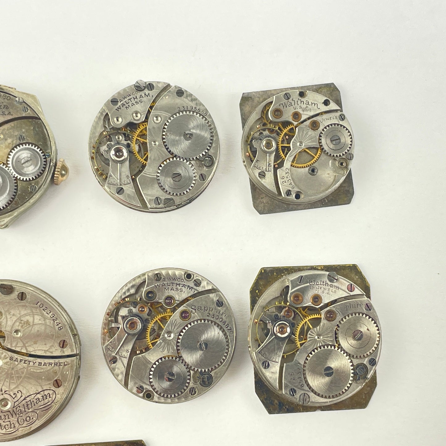 Lot 24- Waltham & Elgin Movement Assortment