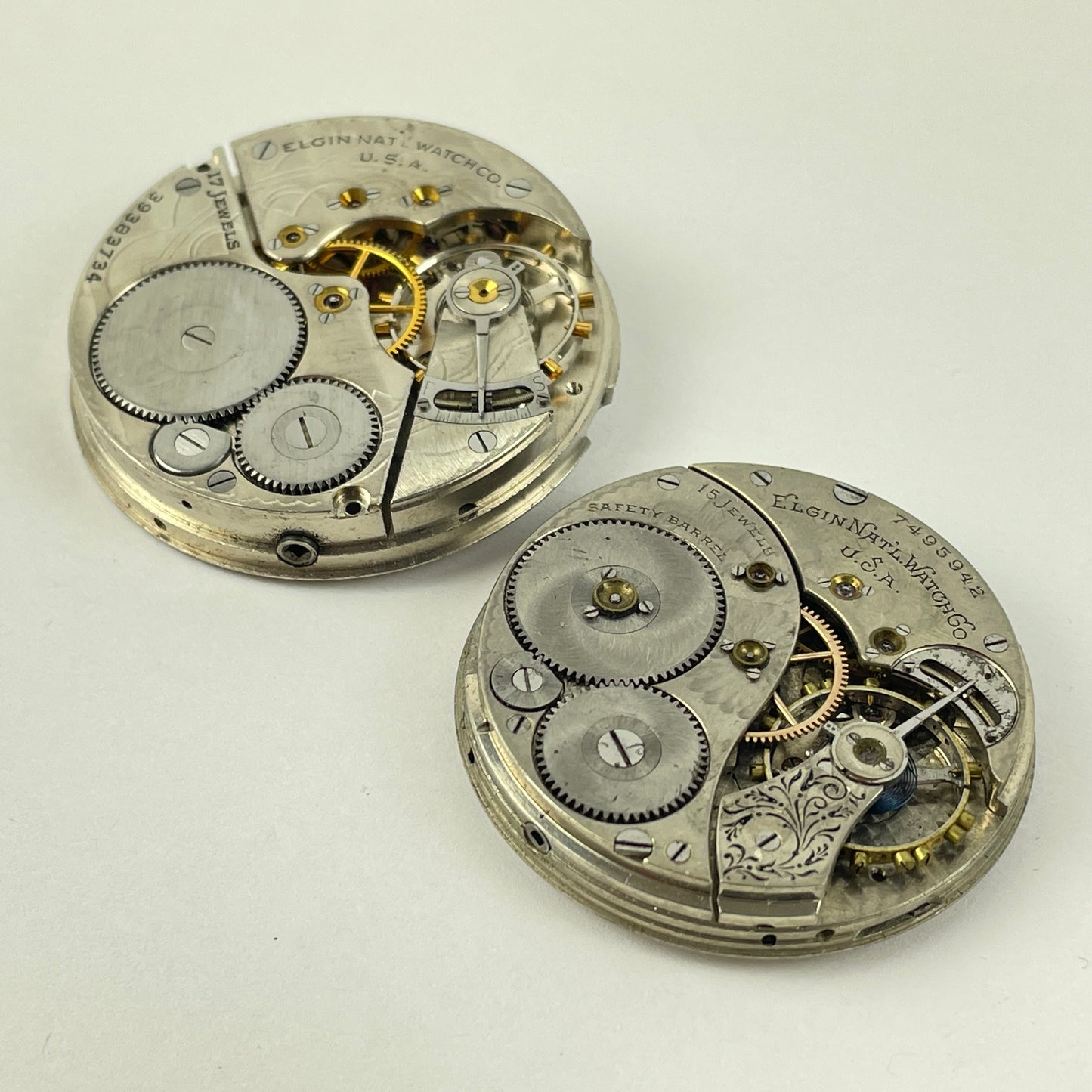 Lot 120- Elgin | 12S & 16S | Pocket Watch Movements