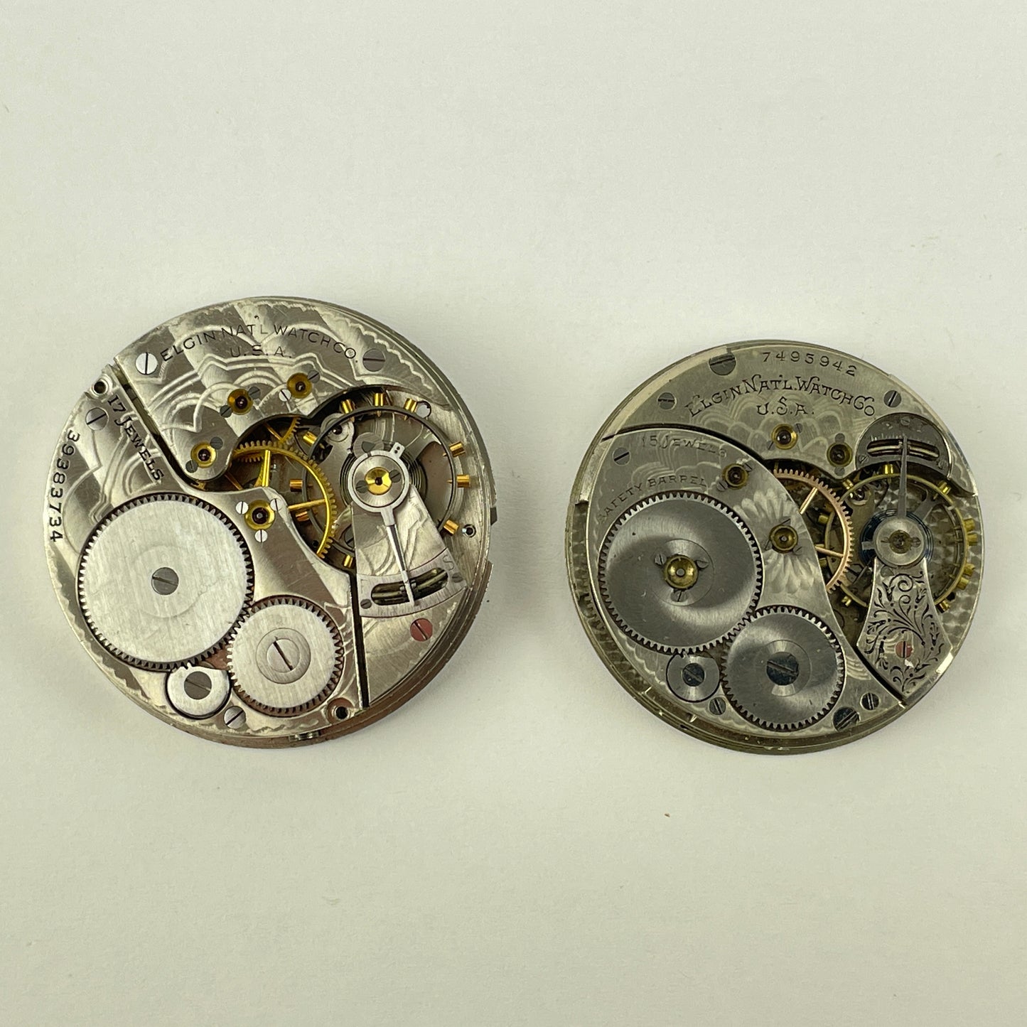 Lot 120- Elgin | 12S & 16S | Pocket Watch Movements