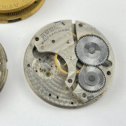 Lot 94- Elgin | Waltham 16S & 18S Pocket Watch Movement Assortment