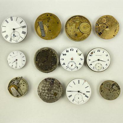 Lot 72- Swiss Pocket Watch Movement Assortment