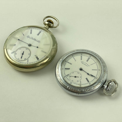Lot 51- Elgin 16S & Waltham 6S Pocket Watches