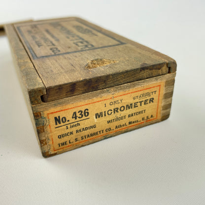 Lot 112- Vintage Starrett No. 230 Micrometer