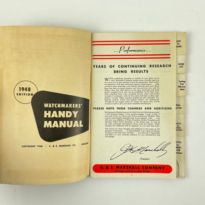 Lot 109- Watch Battery Guide & Watchmakers' Handy Manual