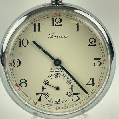 Mar Lot 33- Modern Swiss Arnex Pocket Watch