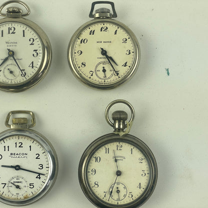 Mar Lot 125- American Dollar Pocket Watch Assortment (9)