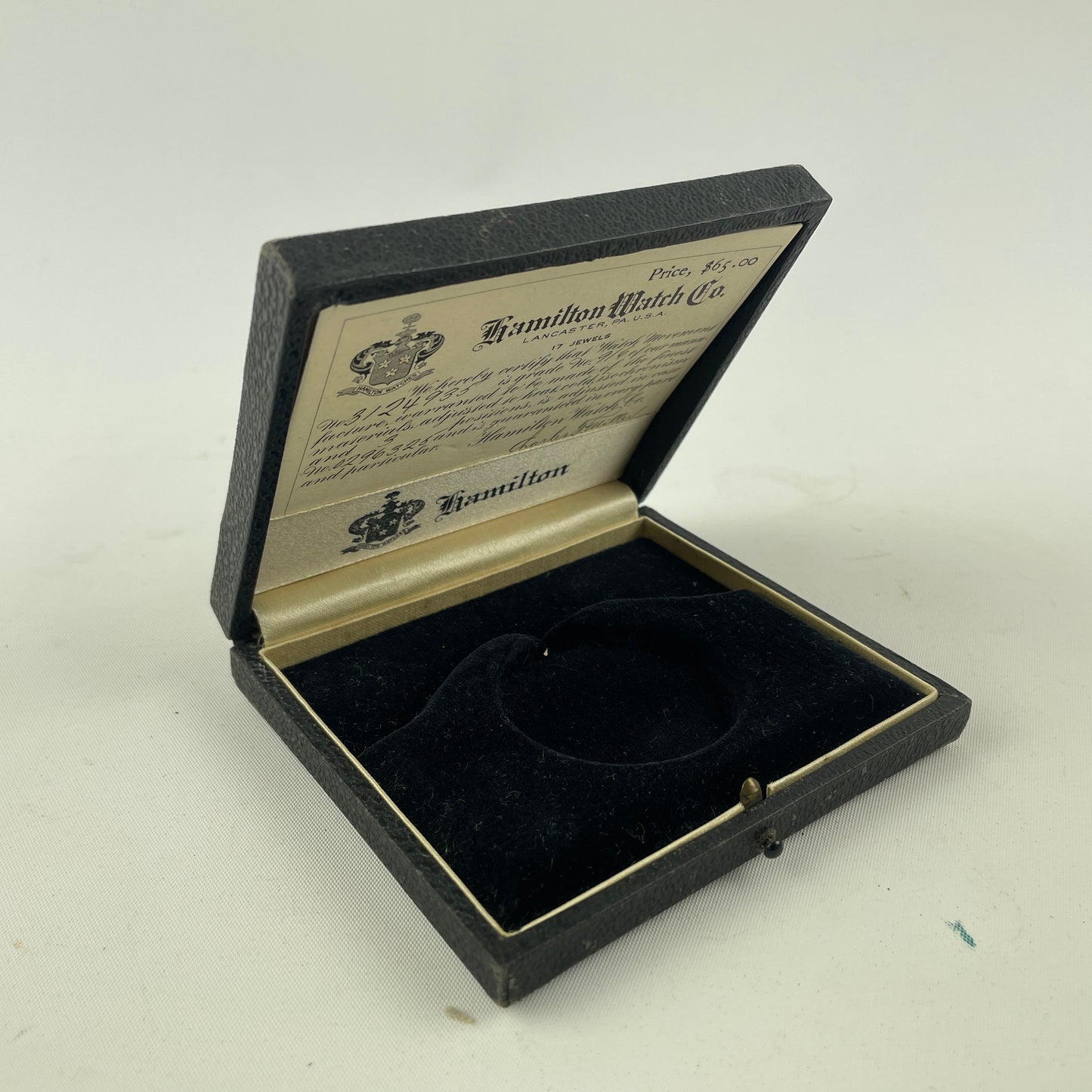 Mar Lot 12- Vintage Hamilton Pocket Watch Box
