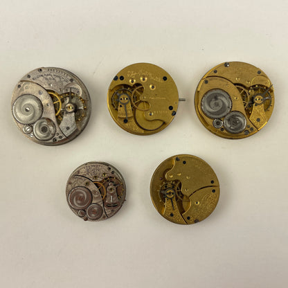 Mar Lot 79- Waltham & Elgin PW Movement Assortment