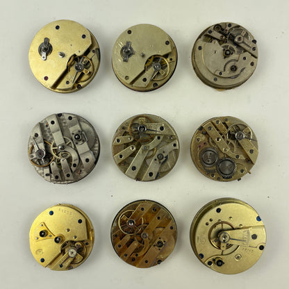 Mar Lot 99- Swiss Pocket Watch Movement Assortment (9)