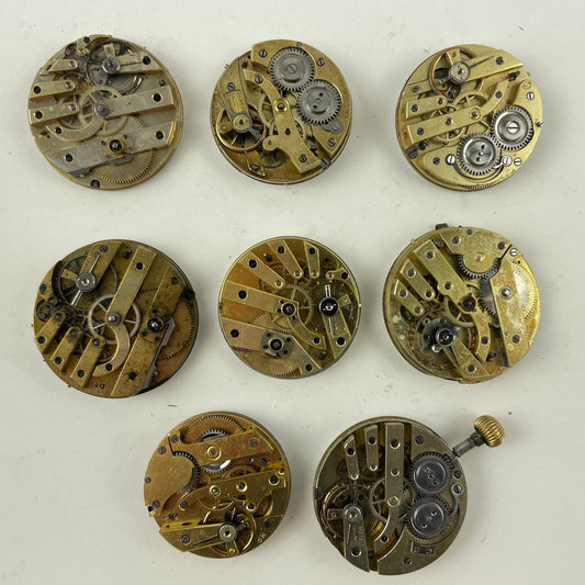 Mar Lot 89- Swiss Pocket Watch Movement Assortment (8)