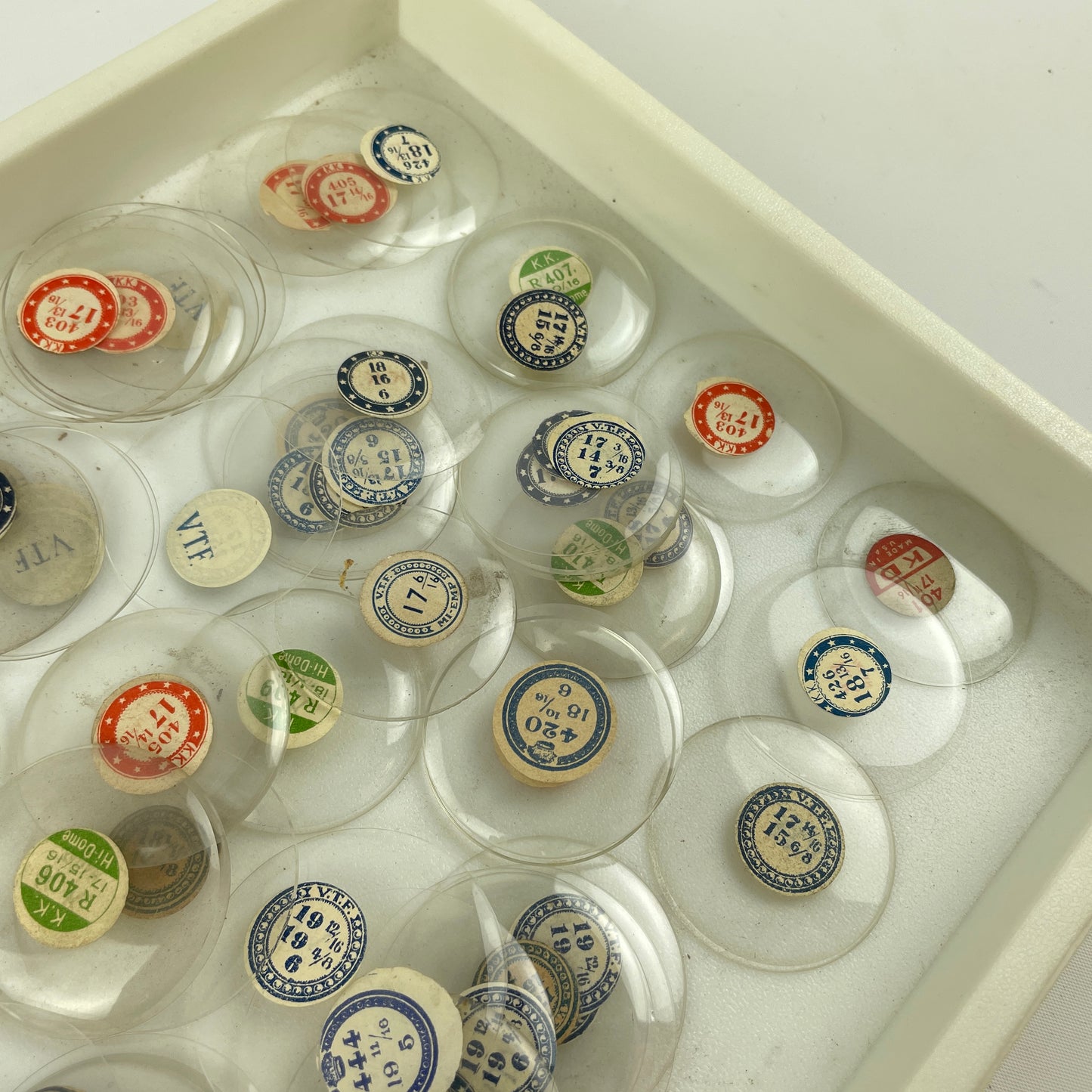 Mar Lot 21- Watchmaker’s Selection of Glass NOS Pocket Watch Crystals 100