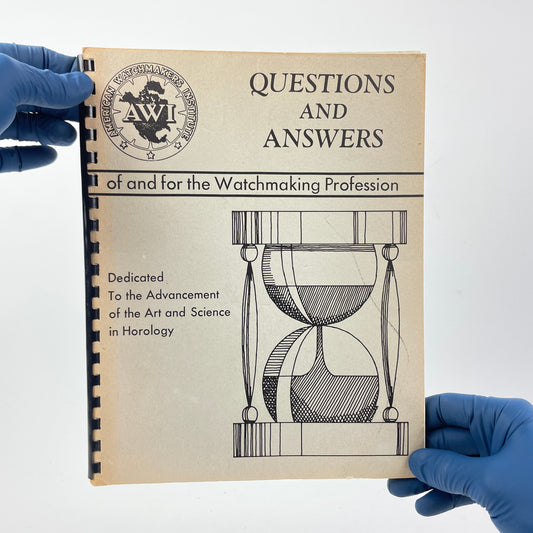 Lot 121- Questions And Answers of and for the Watchmaking Profession