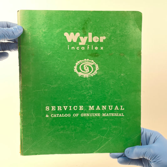 Lot 3- Wyler Service Manual