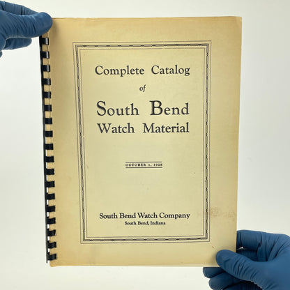 Lot 104- Complete Catalog of South Bend Watch Material