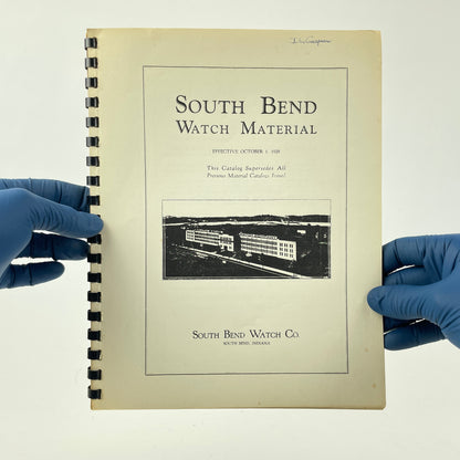 Lot 104- Complete Catalog of South Bend Watch Material