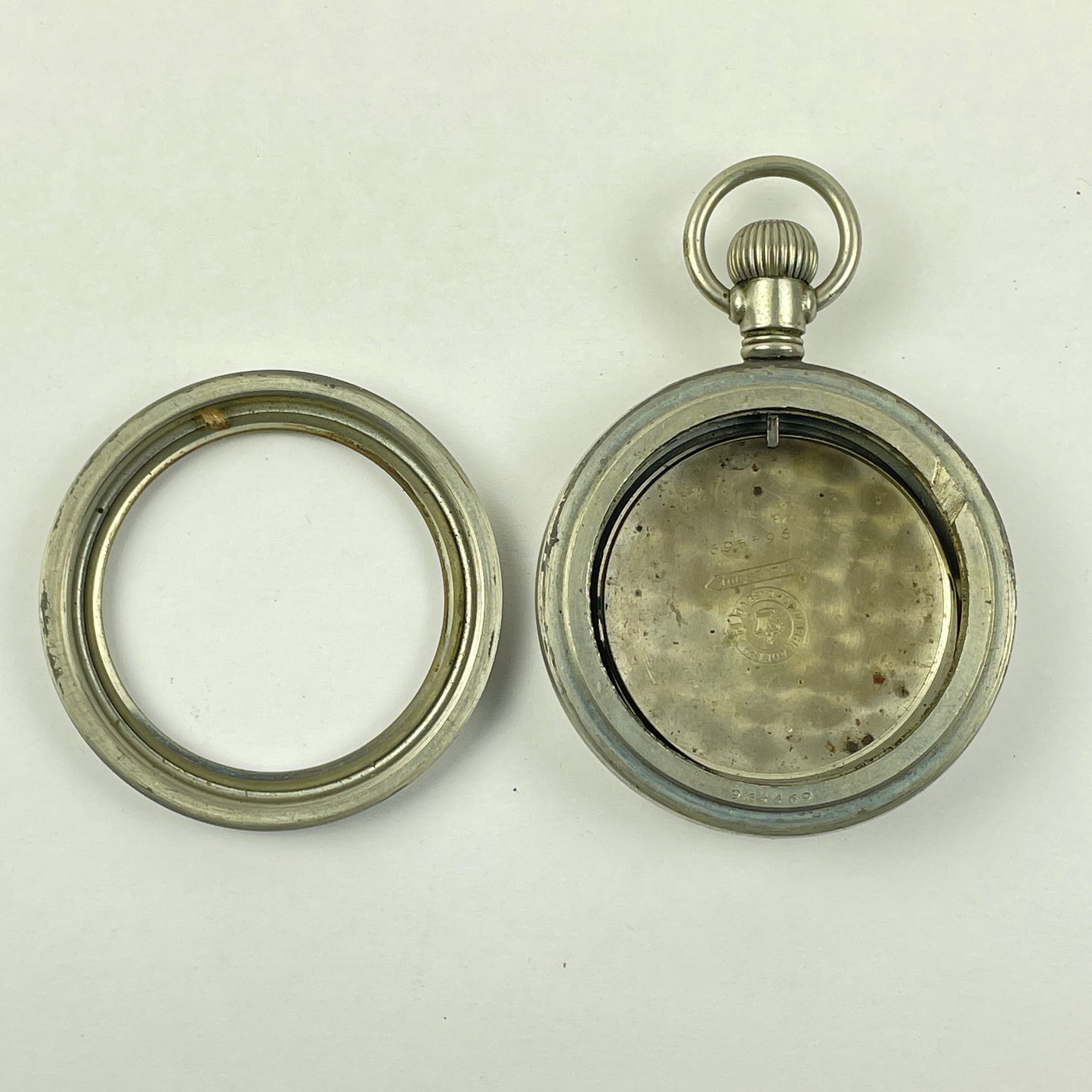 Lot 110- American 18 Size Screw Cover Philadelphia Silveroid Pocket Watch Case