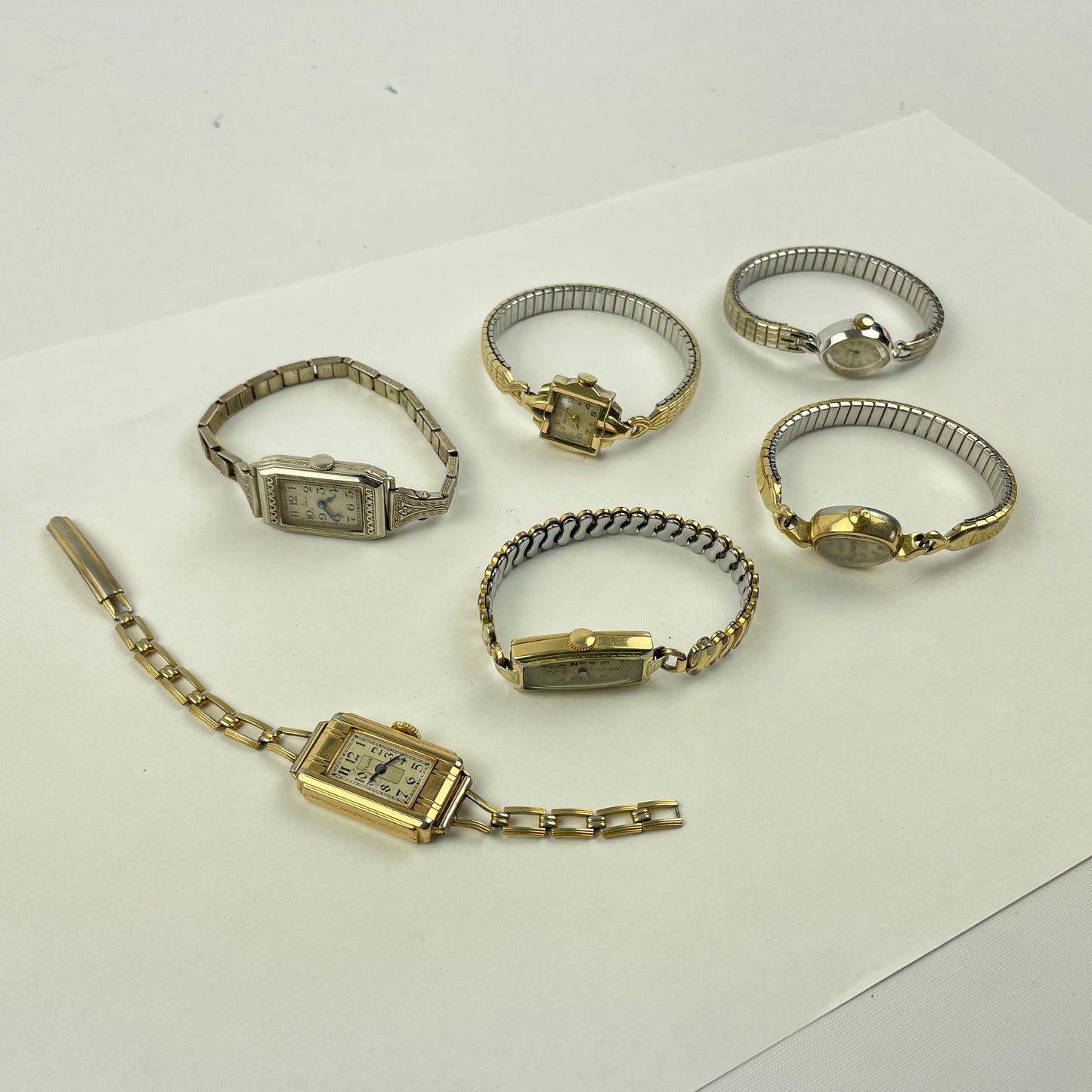 Lot 120- Girard Perragaux, Elgin, Bulova & Wittnauer Vintage Ladies Mechanical Wristwatches