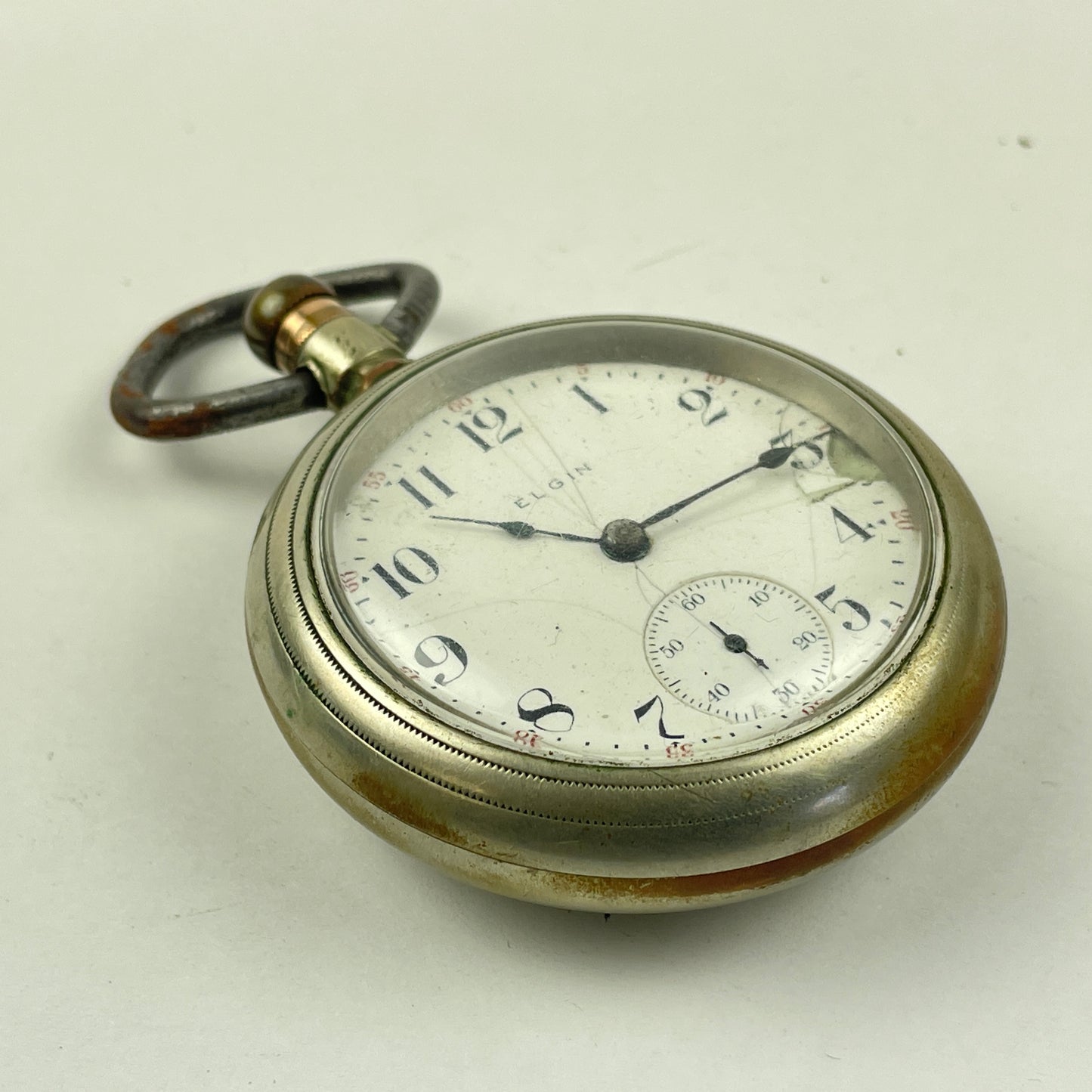 Lot 47- Elgin 18 Size Open Face 17 Jewel Pocket Watch