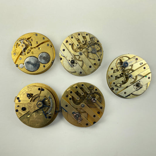 Lot 125- Swiss & English Pocket Watch Movements