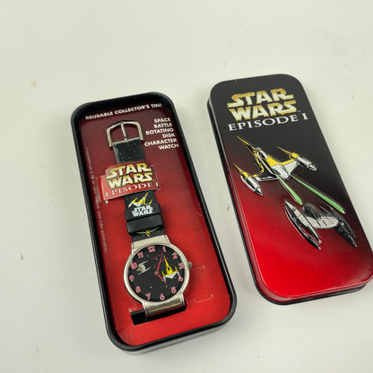 Lot 72- Star Wars Episode I Pair of Boxed NOS Wristwatches